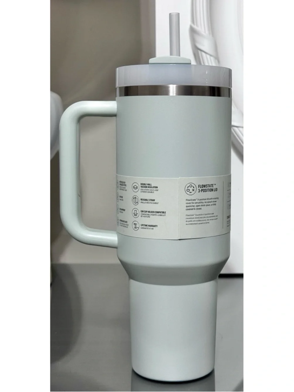 Stanley Quencher H2.0 FlowState 40oz Tumbler, MIST - Picture 2 of 4